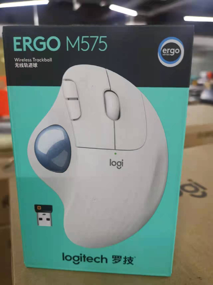 Logitech ERGO M575 M570 wireless mouse trackball drawing design ergonomics Union USB Receiver 1000dpi For Desktop/ Laptop PC