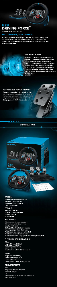 Original Logitech G29 Driving Force Simulation Game Steering Wheel Volante Steering Driving