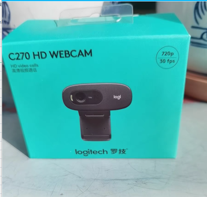 Original Logitech C270 HD Webcam Video Calls Built-in Microphone USB 2.0 mini Computer Camera Desktop Laptop New Package Webcam